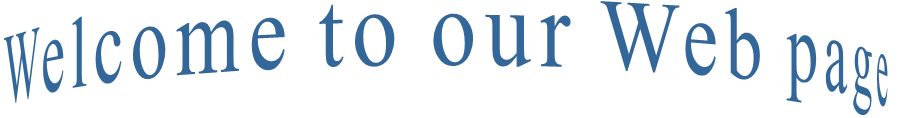 Welcome to our Web page